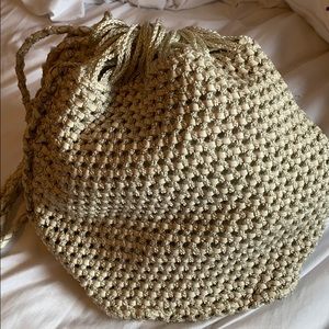 Vintage Donna Karan Woven Crossbody Purse